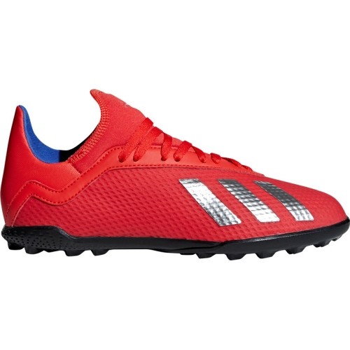 Buty piłkarskie dziecięce Adidas X 18.3 TF J, czerwone BB9403