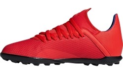 Buty piłkarskie dziecięce Adidas X 18.3 TF J, czerwone BB9403