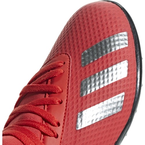 Buty piłkarskie dziecięce Adidas X 18.3 TF J, czerwone BB9403