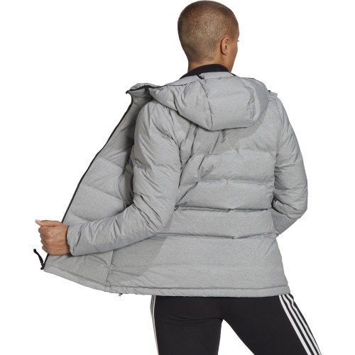 Adidas Pūkinė Striukė Moterims W Helionic Mel Grey