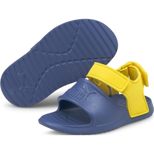 Buty dziecięce Puma Divecat V2 Injex, żółto-niebieskie 369545 07