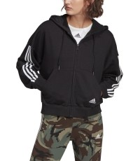 Adidas Džemperis Moterims W 3s Fz Hoodie Black