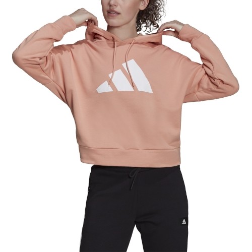 Bluza damska Adidas W Fi 3B Hoodie Peach H24082