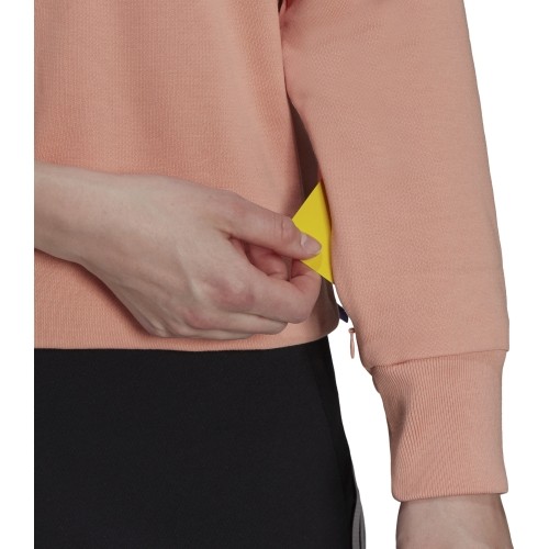 Bluza damska Adidas W Fi 3B Hoodie Peach H24082