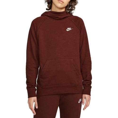 Nike Džemperis Moterims Nsw Essntl Flc Fnl Hoodie Bordeaux