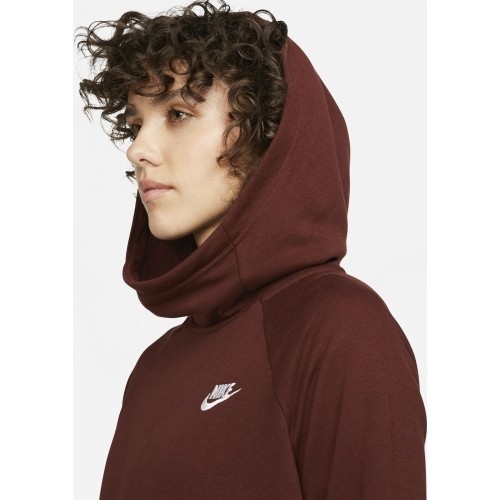 Nike Džemperis Moterims Nsw Essntl Flc Fnl Hoodie Bordeaux