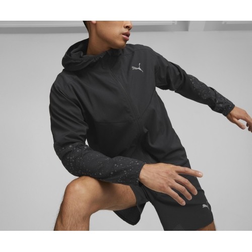 Puma Džemperis Vyrams Run Reflective Aop Woven Black 522409 01