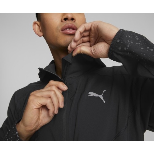 Puma Džemperis Vyrams Run Reflective Aop Woven Black 522409 01