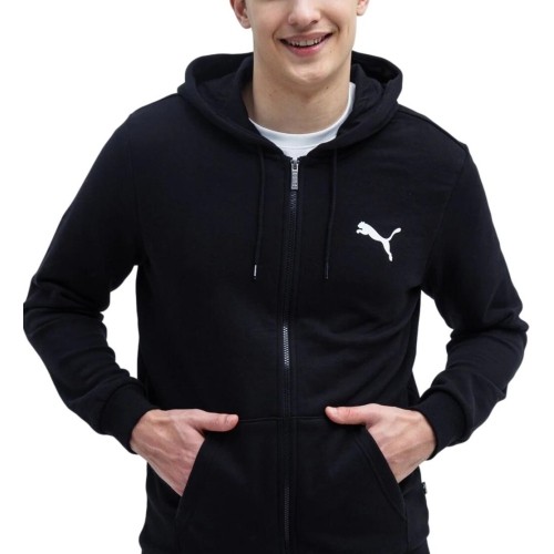Puma bluza męska Ess Small Logo FZ Black 586704 51