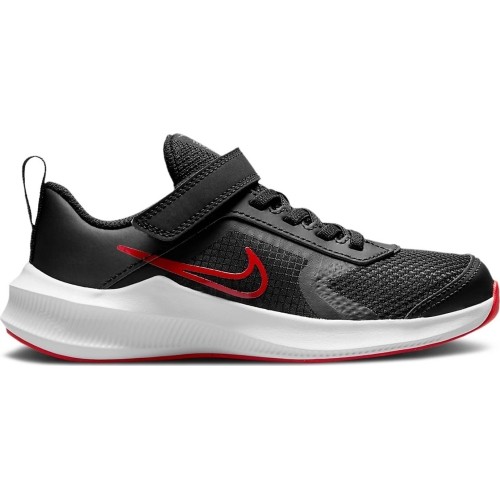 Buty sportowe dziecięce Nike Downshifter 11 czarno-czerwone CZ3959 005