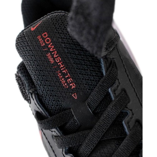 Buty sportowe dziecięce Nike Downshifter 11 czarno-czerwone CZ3959 005