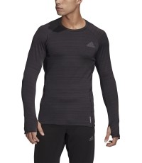 Adidas Marškinėliai Vyrams Adi Runner Ls Black