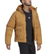 Męska kurtka puchowa Adidas Big Baffle, brązowa HN9932