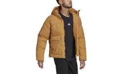 Męska kurtka puchowa Adidas Big Baffle, brązowa HN9932