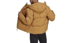 Męska kurtka puchowa Adidas Big Baffle, brązowa HN9932