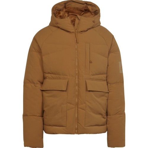 Męska kurtka puchowa Adidas Big Baffle, brązowa HN9932