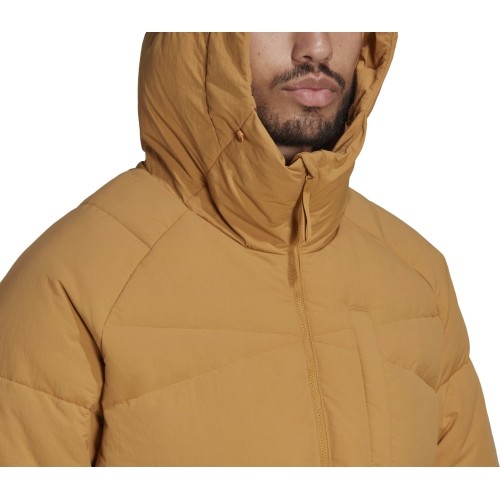 Męska kurtka puchowa Adidas Big Baffle, brązowa HN9932