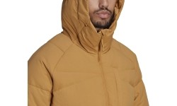 Męska kurtka puchowa Adidas Big Baffle, brązowa HN9932