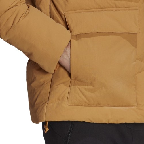 Męska kurtka puchowa Adidas Big Baffle, brązowa HN9932