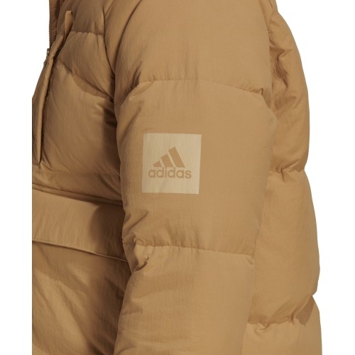 Męska kurtka puchowa Adidas Big Baffle, brązowa HN9932