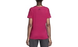 Koszulka damska Adidas Aop Linear Tee, Real Magenta DJ1626
