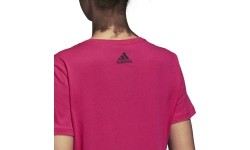 Koszulka damska Adidas Aop Linear Tee, Real Magenta DJ1626