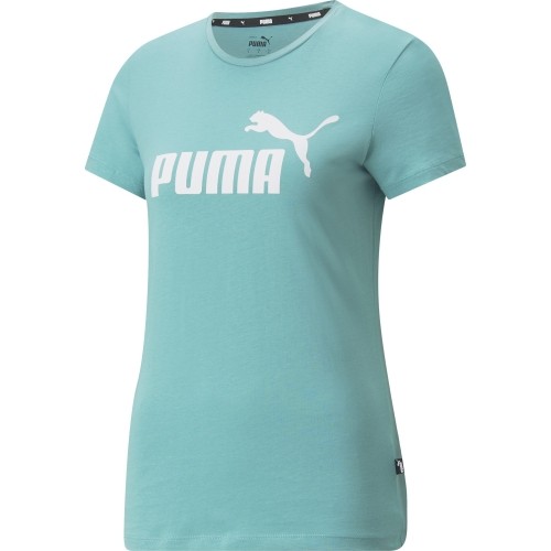 Koszulka damska Puma Ess Logo Tee zielona 586775 61