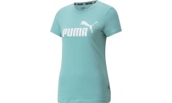 Koszulka damska Puma Ess Logo Tee zielona 586775 61