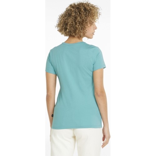 Koszulka damska Puma Ess Logo Tee zielona 586775 61