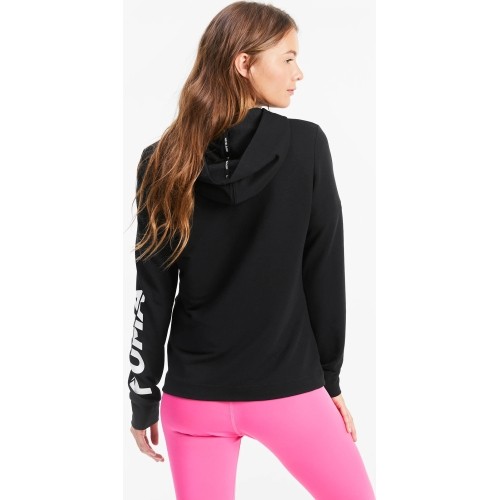 Damska bluza z kapturem Puma Modern Sports Full-Zip, czarna 583542 01