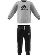 Dres dziecięcy Adidas I Bos Jog Ft, czarno-szary HF8819