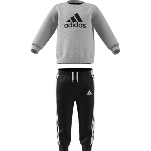 Dres dziecięcy Adidas I Bos Jog Ft, czarno-szary HF8819
