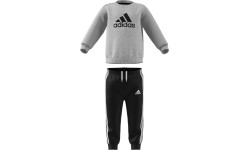 Dres dziecięcy Adidas I Bos Jog Ft, czarno-szary HF8819