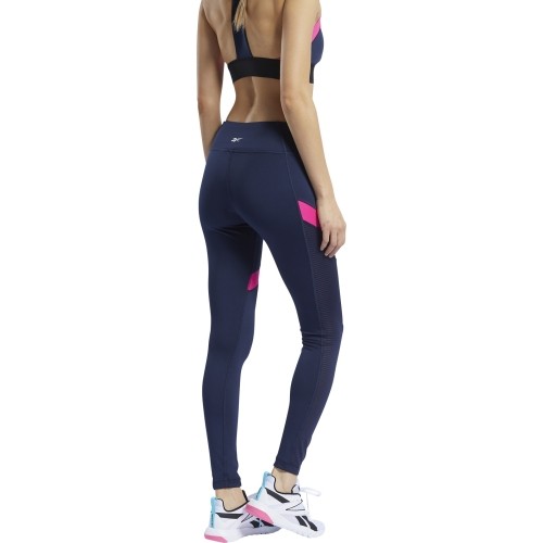 Legginsy damskie Reebok Wor Mesh Tight Navy FU2349