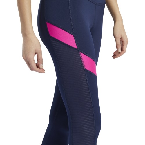 Legginsy damskie Reebok Wor Mesh Tight Navy FU2349