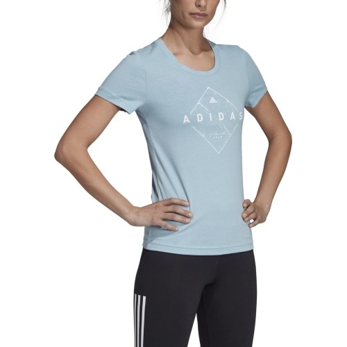 Bluzka Adidas Emblem Tee Blue DV3011
