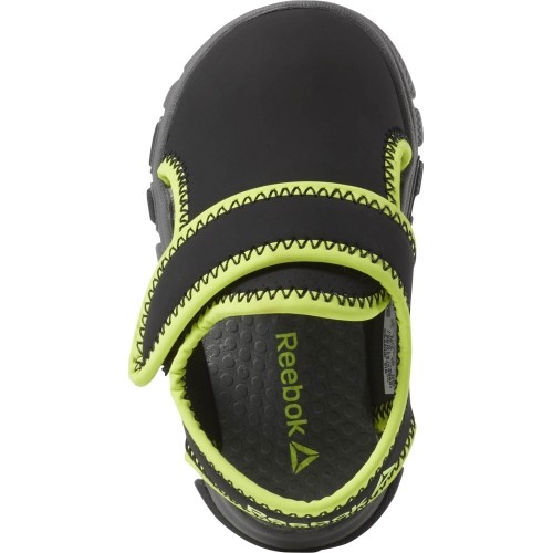Reebok Wave Glider III sandały dziecięce, czarno-zielone CN8610
