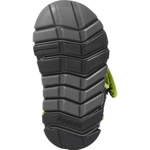 Reebok Wave Glider III sandały dziecięce, czarno-zielone CN8610