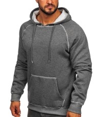 Męska bluza polarowa J.Style szara 8B152-5