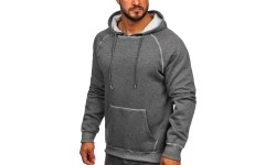Męska bluza polarowa J.Style szara 8B152-5