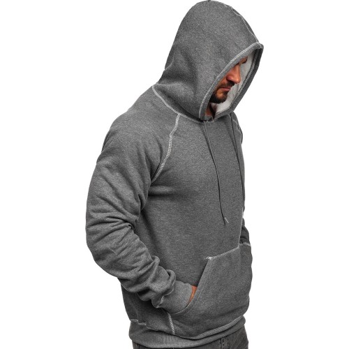 Męska bluza polarowa J.Style szara 8B152-5