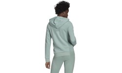 Adidas Džemperis Moterims W Lin Ft Fz Hd Green