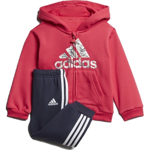 Dres dziecięcy Adidas I Logo Jog Fl1 Blue Pink GK1651
