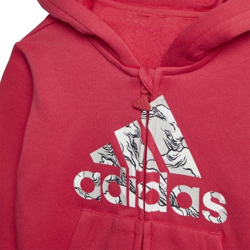 Dres dziecięcy Adidas I Logo Jog Fl1 Blue Pink GK1651