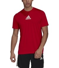 Adidas Marškinėliai Vyrams M 3s Back Tee Red GM4318