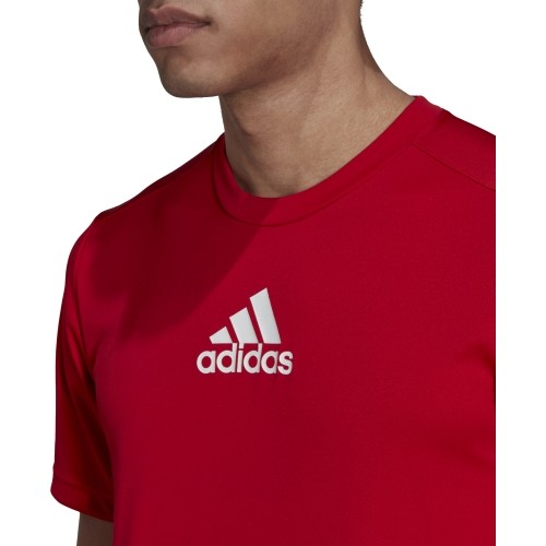 Adidas Marškinėliai Vyrams M 3s Back Tee Red GM4318