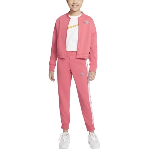 Dres dziewczęcy Nike G NSW Trk Suit Tricot, koralowy CU8374 603
