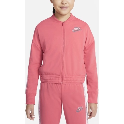 Dres dziewczęcy Nike G NSW Trk Suit Tricot, koralowy CU8374 603