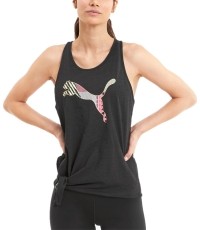 Puma Palaidinė Logo Tie Tank Black