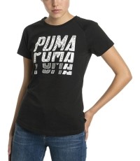 Bluzka damska Puma Font Graphic Tee, czarna 854352 01
